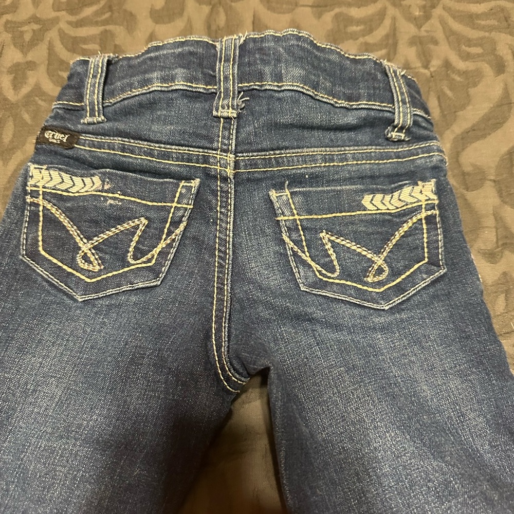 Cruel Girl Classic Blue Jeans with White Stitching